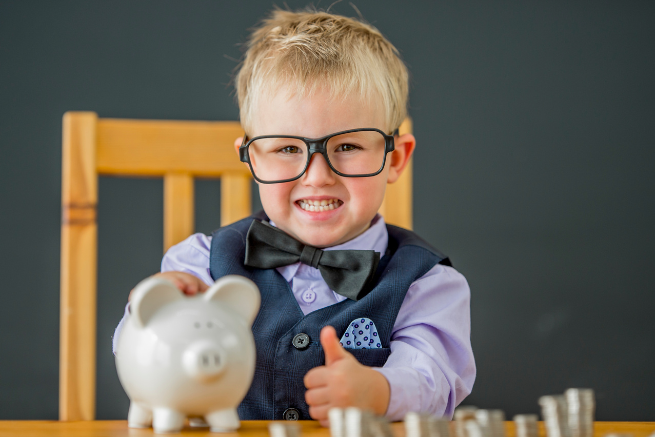 Child Saving Money